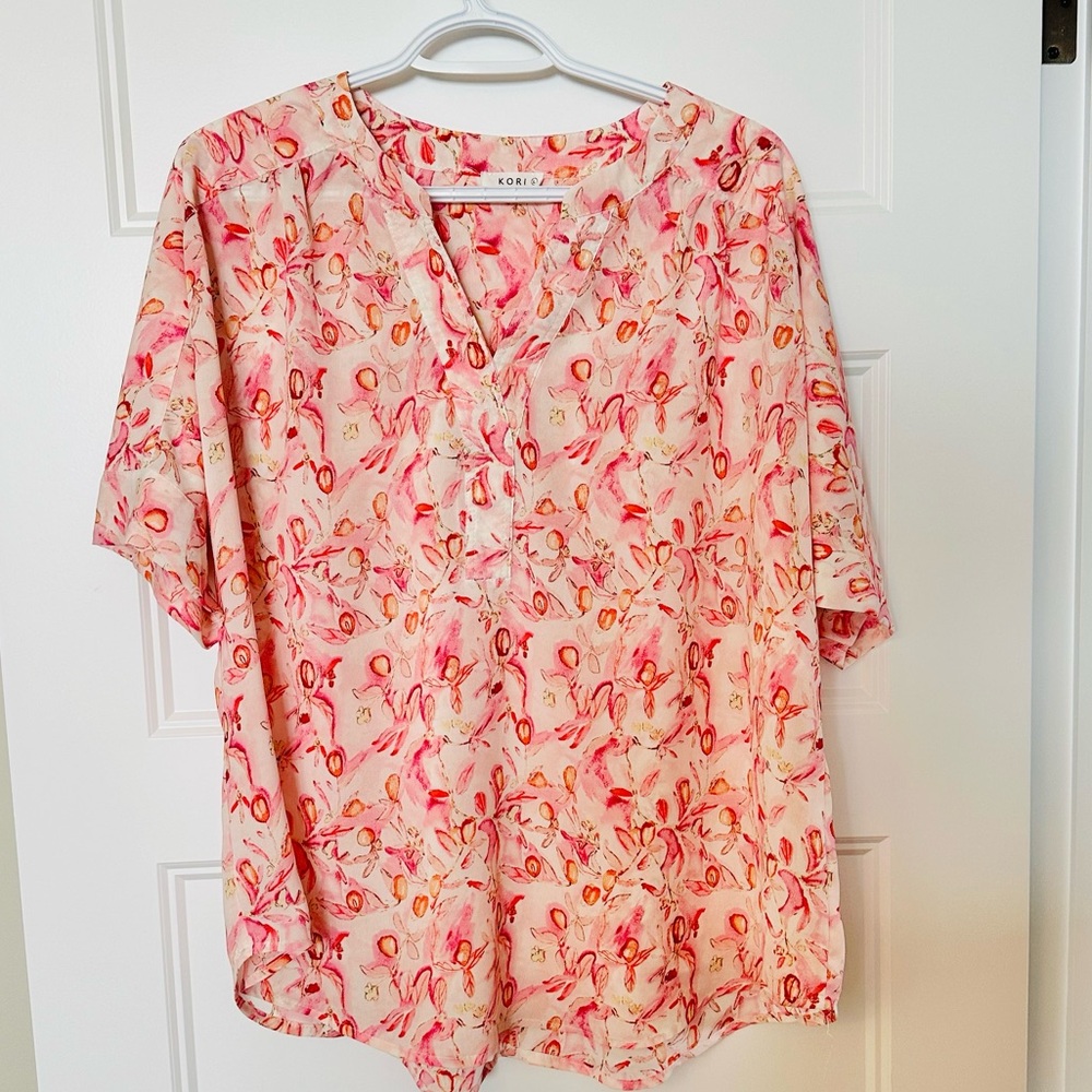 Oversized Floral Dress Top